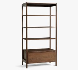 Bloomquist Open Bookcase with Drawer (37")
