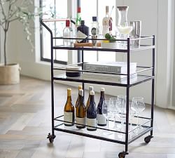 Hugo Metal Bar Cart (29")