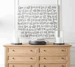 Love Is All You Need Wrapped Canvas Print