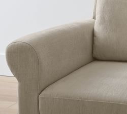 Sanford Roll Arm Trundle Chaise Sleeper Sectional (92")