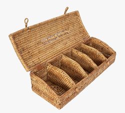 Tava Handwoven Tea Box with Lid