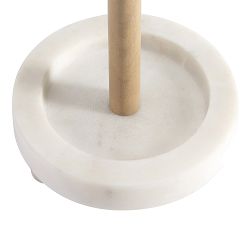Grace Mango Wood &amp; Marble Umbrella Stand