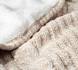 Cozy Cable Knit Throw