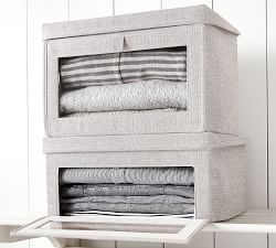 Drop Front Closet Bins