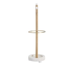 Grace Mango Wood &amp; Marble Umbrella Stand