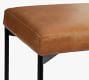 Maison Leather Backless Stool