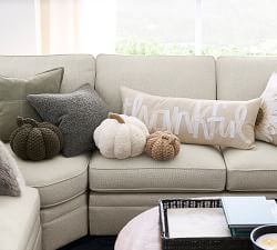 Seedstitch Pumpkin Shaped Pillow