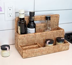 Tava Handwoven Rattan Standing Stationery Sorter