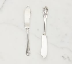 Vintage Found Hotel Silver Spreaders - Set of 4