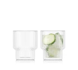 Bodum Navalia Double Wall Double Old Fashioned Glasses - Set of 2