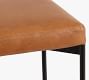 Maison Leather Backless Stool