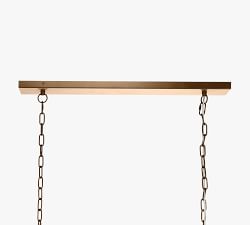 Kasson 6-Light Glass Linear Chandelier (62")