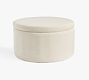 Presley Round Upholstered Storage Ottoman