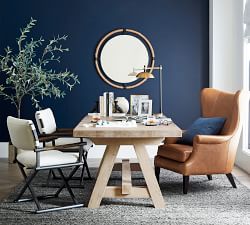 Champlain Roll Arm Leather Chair