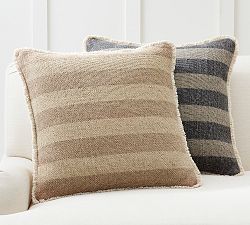 Mason Reversible Solid Striped Pillow Cover