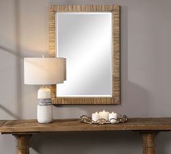 Nantucket Rattan Rectangular Wall Mirror