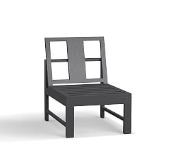 Open Box: Indio Metal Sectional, Armless Chair Frame, Weathered Slate