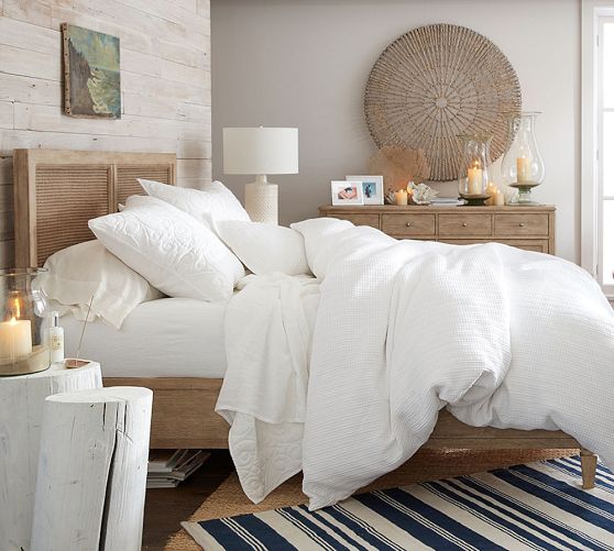 Honeycomb Cotton Duvet Cover | Pottery Barn Pottery Barn King Duvet main image 0