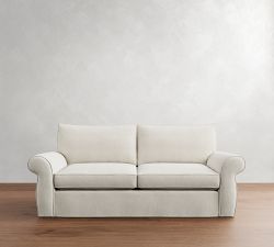 Pearce Roll Arm Slipcovered Sofa (72"&ndash;118")