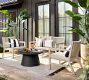 Indio Coastal Mahogany &amp; Rope Outdoor Loveseat (52")