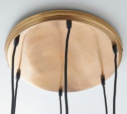 Albany Glass &amp; Metal Multi-Light Pendant (16")