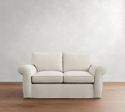 Pearce Roll Arm Slipcovered Sofa (72"&ndash;118")