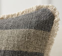 Mason Reversible Solid Striped Pillow Cover