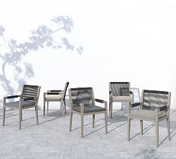 Punta Mita Teak & Rope Outdoor Dining Chair &amp; Armchair