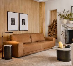 Rutherford Leather Sofa (85"-110")