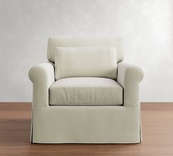 York Roll Arm Deep Seat Slipcovered Chair