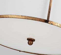 Elaine Round Metal Chandelier (21")