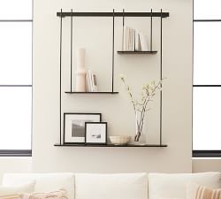 Temple Street Hanging Wall Shelf (30"-50")