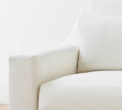 York Slope Arm Deep Seat Slipcovered Chair and a Half