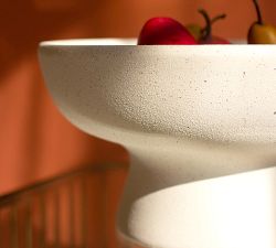 Modern Ceramic Footed Bowl