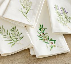 Monique Lhuillier Olive Orchard Napkins - Mixed Set of 4