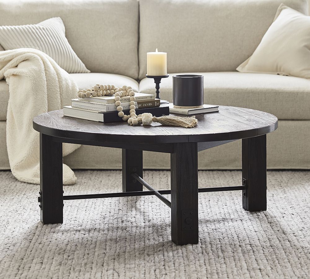 Benchwright Round Coffee Table (42") by Pottery Barn