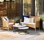 Delaney Marble Round Nesting Outdoor Coffee Table