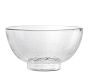 Hammered Handcrafted Glass Serving Bowl