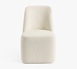 Open Box: Layton Fully Upholstered Dining Side Chair, Individual - Performance Boucle, Oatmeal