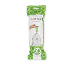 Brabantia PerfectFit Trash Bags, 6-8 Gallon - 120 Bags