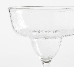 Hammered Outdoor Margarita Glasses