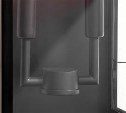 Manor Outdoor Glass &amp; Iron Double Sconce (18'')