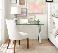 Antique Mercury Glass Table Lamp (23"-26")