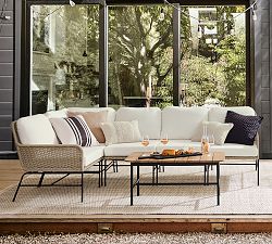 Tulum Wicker 5-Piece L-Shaped Outdoor Sectional (96")