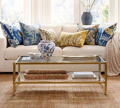 Pottery Barn Everson Rectangular Glas...
