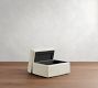 PB Comfort Modern Roll Arm Slipcovered Storage Ottoman