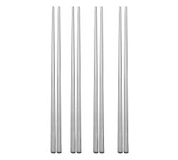 Stainless Steel Chopsticks, Set of 4