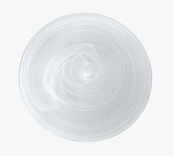 OPEN BOX Alabaster Glass Dinner Plates, Set of 4 - Blush