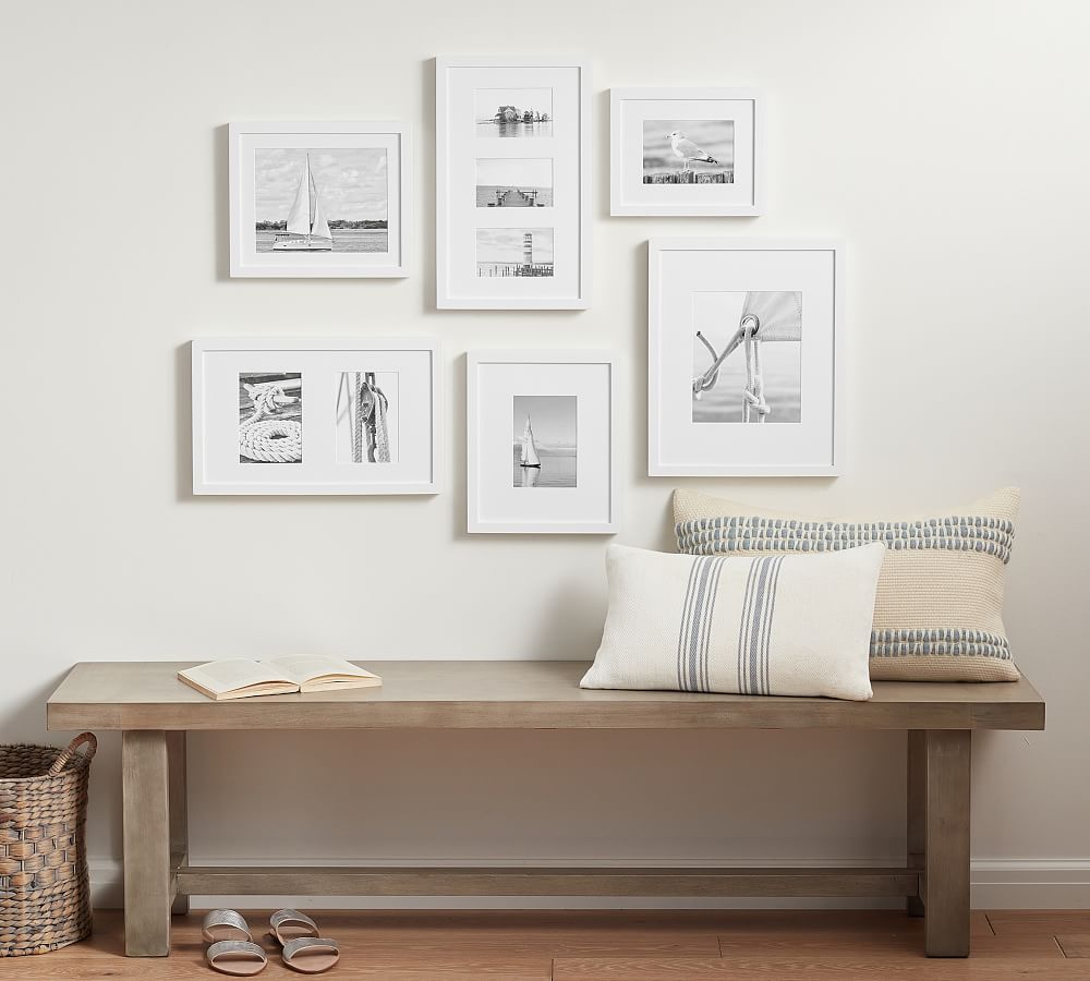 6-Piece Wood Gallery Frame Set - Set of 6 - White