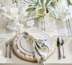 Hampton Stripe Cotton/Linen Napkins - Set of 4